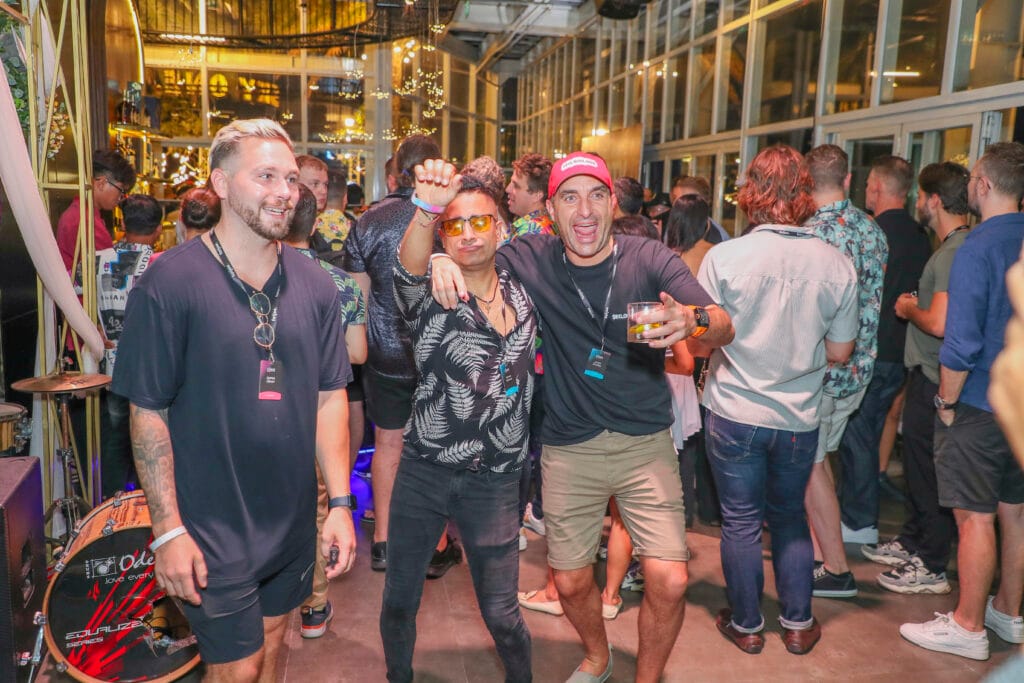 Steven Khanna Partying with James Dooley at SEO Event